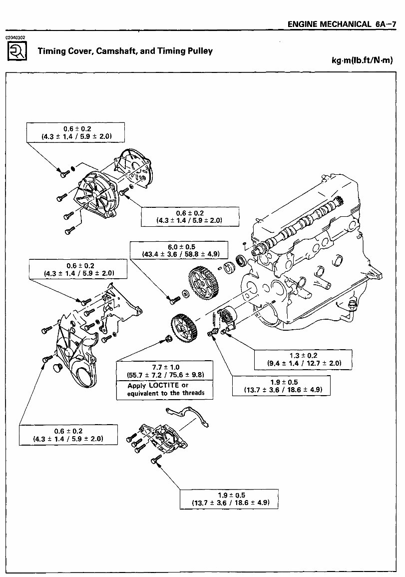 ISUZU 2.0L 4ZC1 & 2.6L 4ZE1 Engine Workshop Service Manual preview img 7