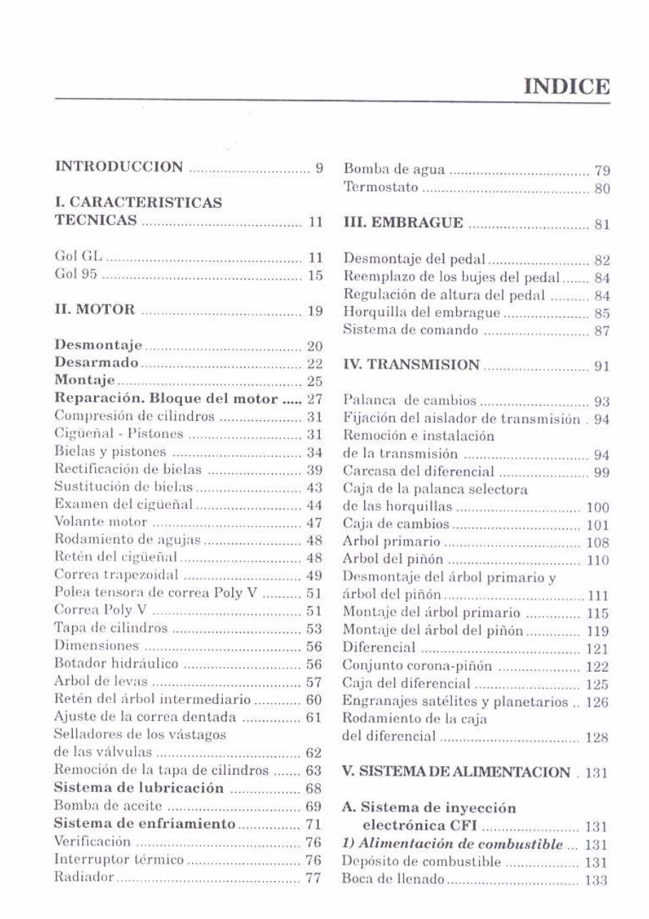 1995 Volkswagen Gol G2 Service & Repair Manual (in Spanish) preview img 4