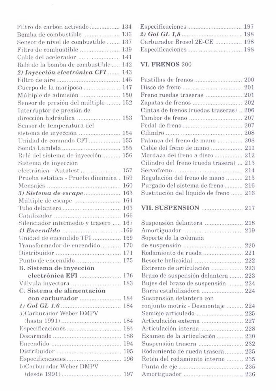 1995 Volkswagen Gol G2 Service & Repair Manual (in Spanish) preview img 5
