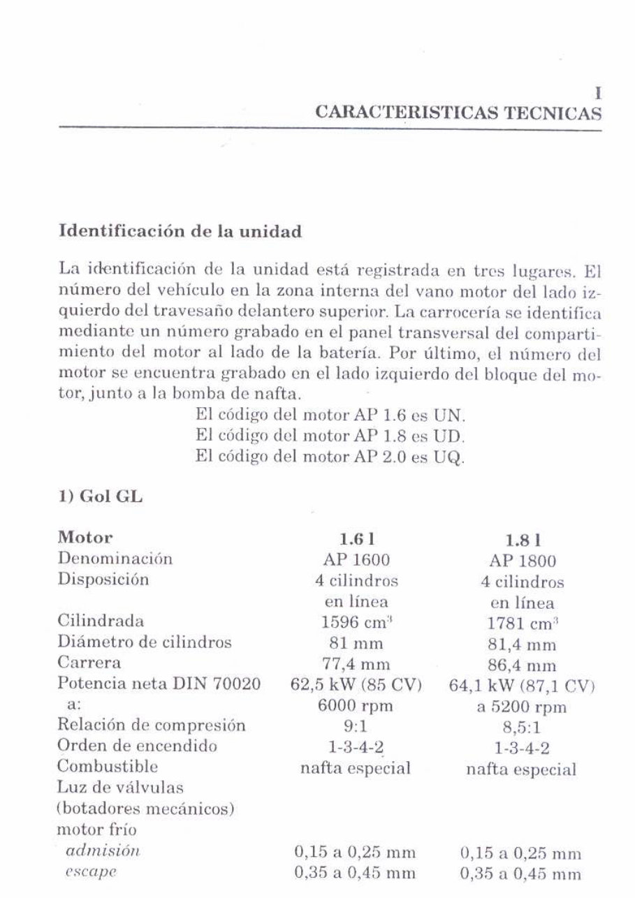 1995 Volkswagen Gol G2 Service & Repair Manual (in Spanish) preview img 9