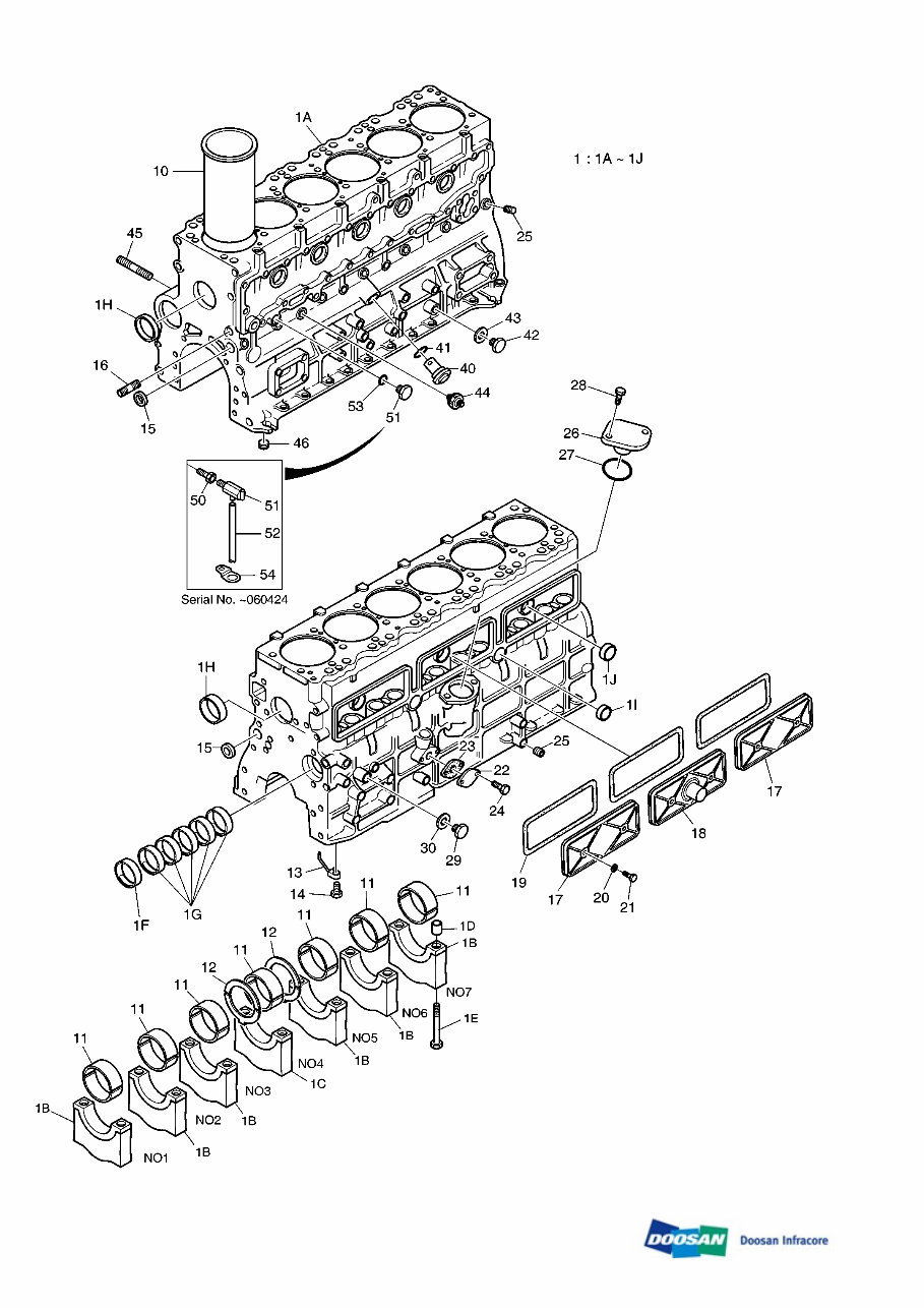 DAEWOO DOOSAN SOLAR 255LC-V (DI EXP) Crawler Excavator Service Parts Catalogue Manual preview img 1