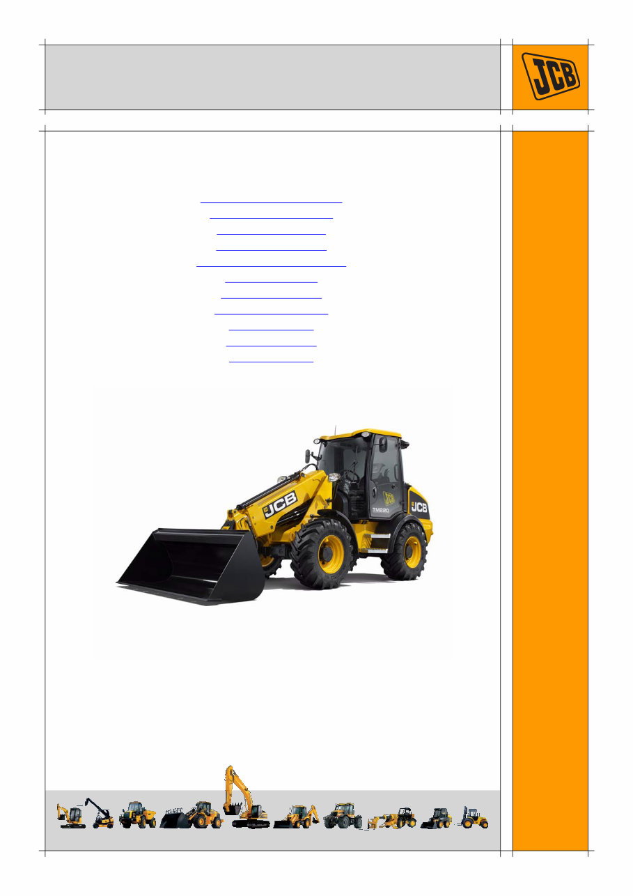 JCB TM180 TM220 Telescopic Wheeled Loader Service Repair Manual preview img 3