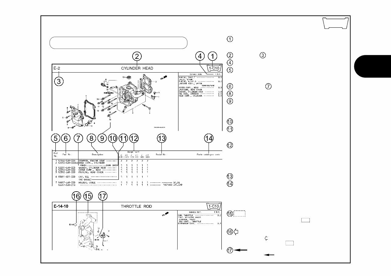 Honda GX630 GX660 GX690 parts book preview img 6