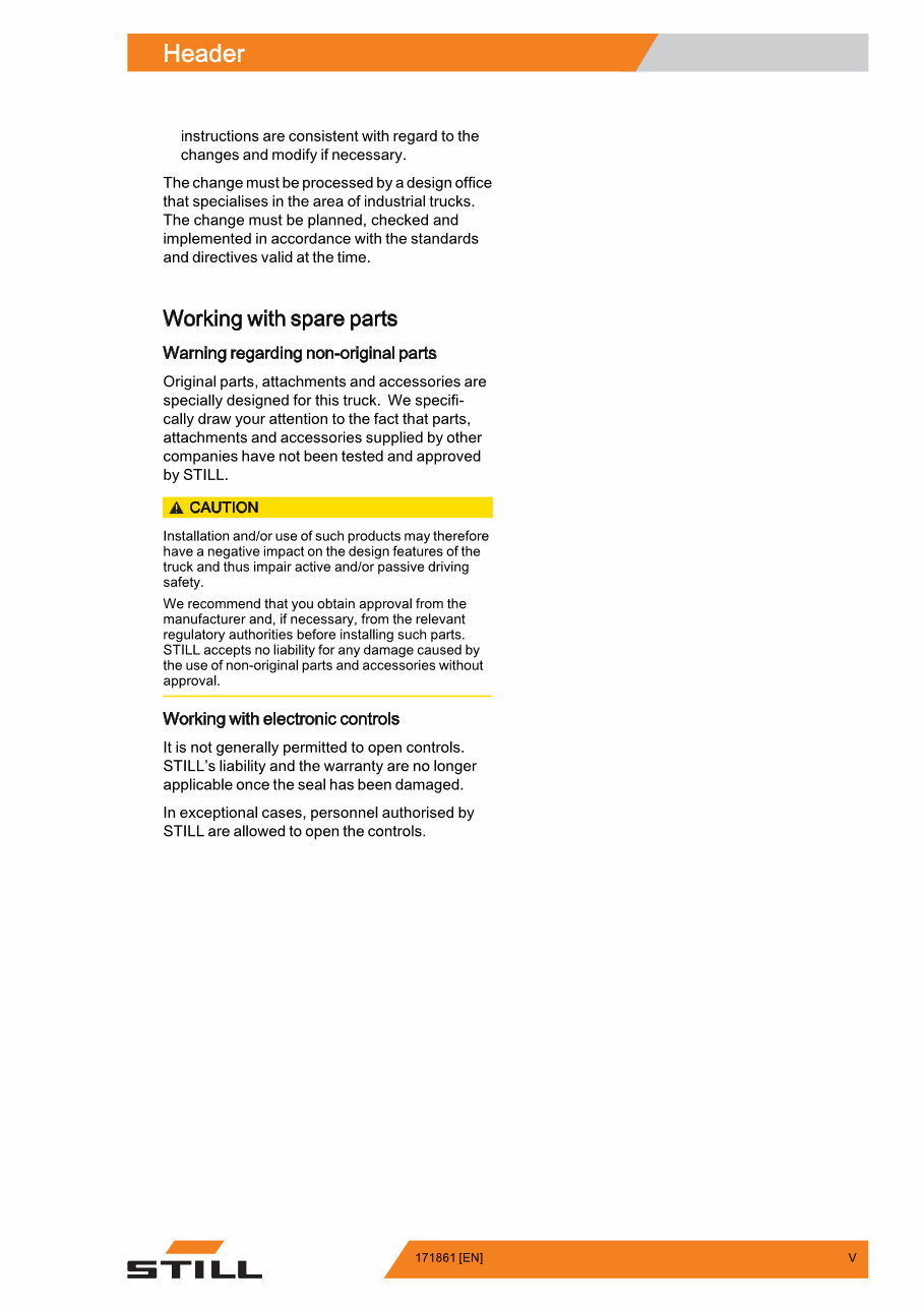 STILL Electric Forklift Truck RX60-25, RX60-30, RX60-35, RX60-40, RX60-45, RX60-50 Service Repair Workshop Manual preview img 7
