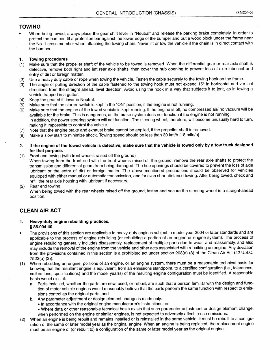 2009 Hino Trucks Engine & Chassis Service & Repair Manual preview img 10