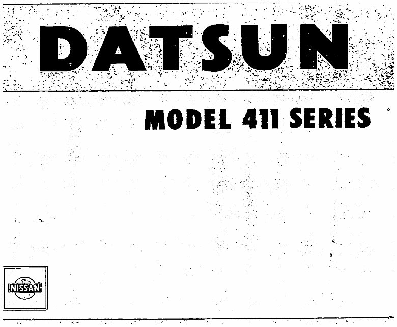 1964-1967 Datsun Bluebird 411 Service & Repair Manual preview img 1