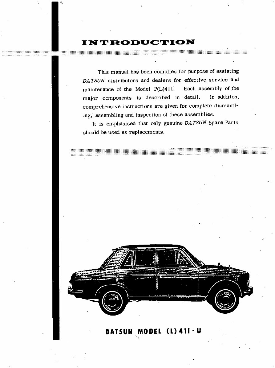 1964-1967 Datsun Bluebird 411 Service & Repair Manual preview img 3