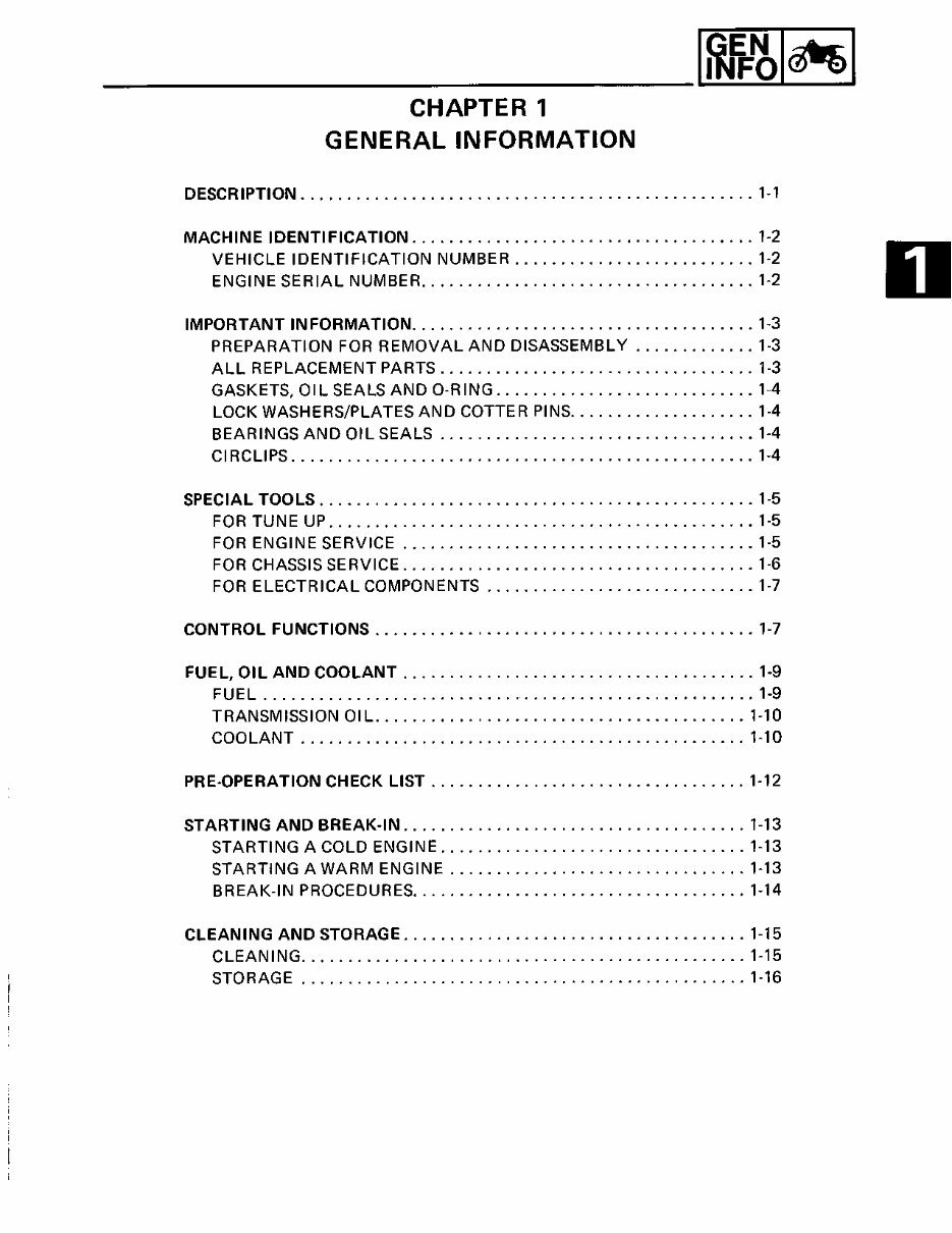 1985-1989 Yamaha YZ80 Motorcycle Service & Repair Manual preview img 5
