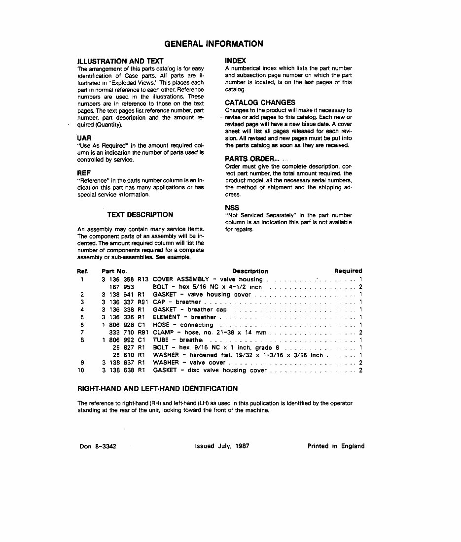 Case International 485 Parts Catalog preview img 2