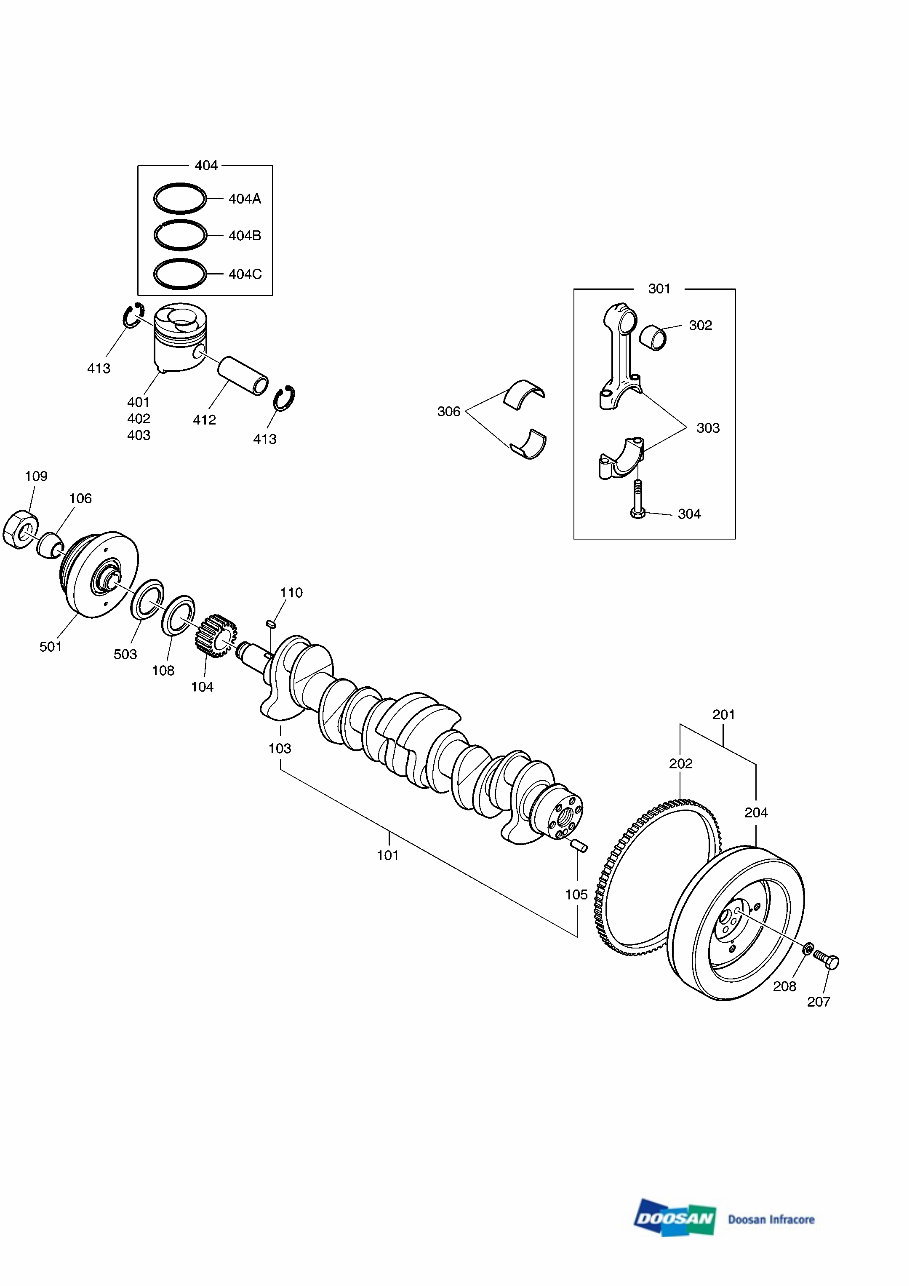 DAEWOO DOOSAN SOLAR 155LC-V (155LCV) Crawler Excavator Service Parts Catalogue Manual preview img 8