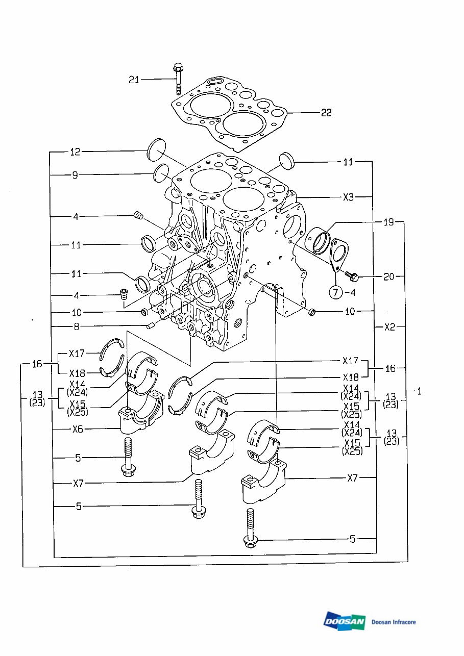 DAEWOO DOOSAN SOLAR 010 MINI Crawler Excavator Service Parts Catalogue Manual (SN: 20001 and up) preview img 1