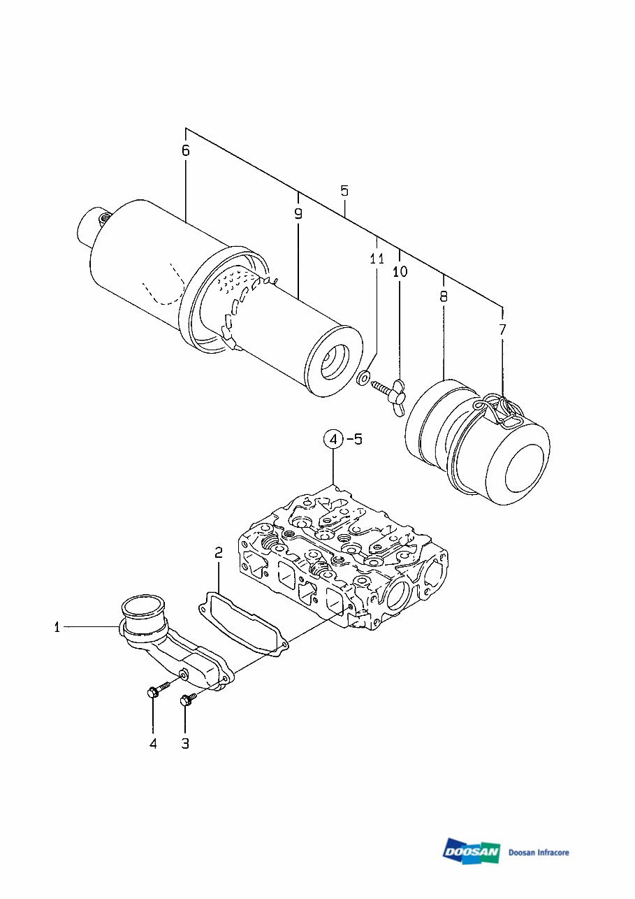 DAEWOO DOOSAN SOLAR 010 MINI Crawler Excavator Service Parts Catalogue Manual (SN: 20001 and up) preview img 10