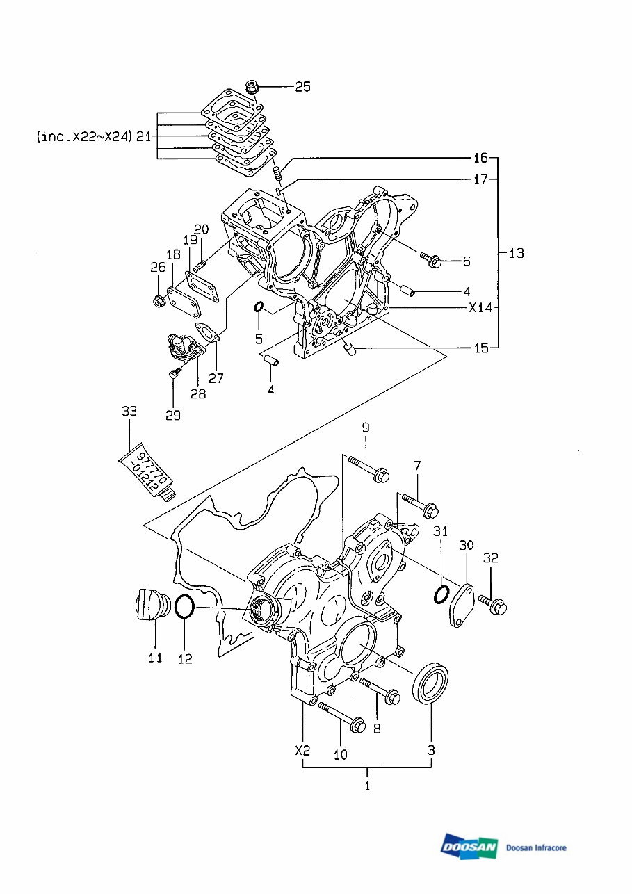 DAEWOO DOOSAN SOLAR 010 MINI Crawler Excavator Service Parts Catalogue Manual (SN: 20001 and up) preview img 3