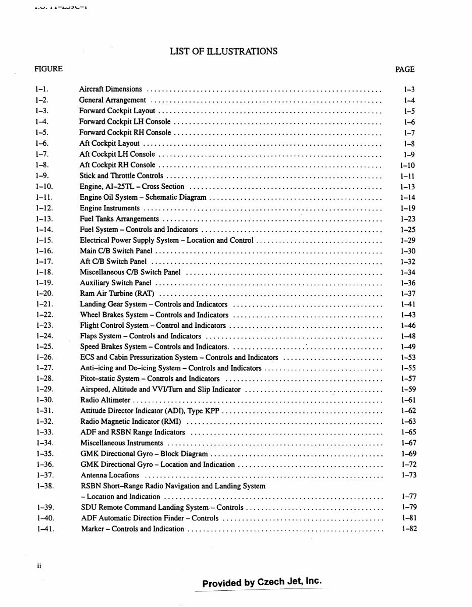 Aero L-39C L-39 Albatros flight manual technical POH preview img 6