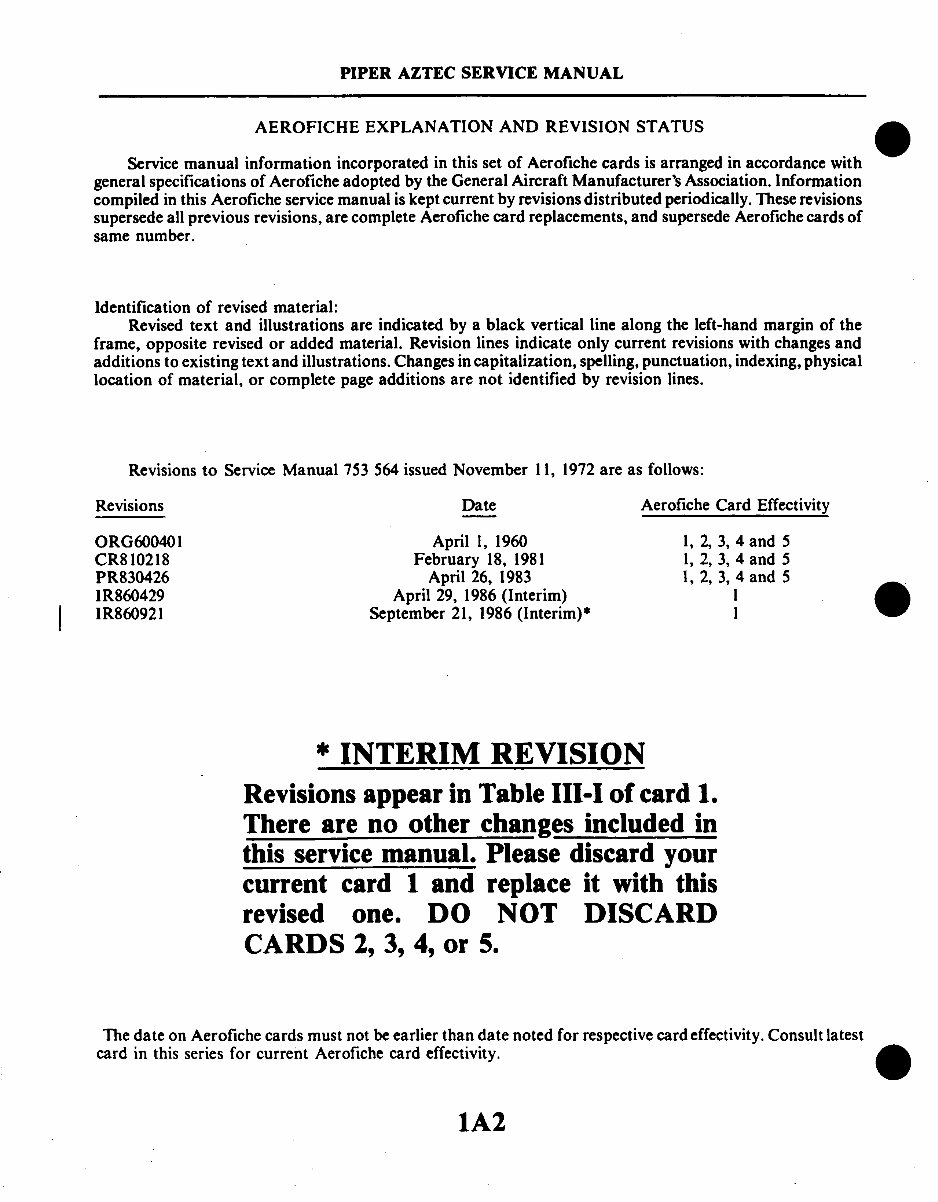 Piper PA-23 Aztec Service & Repair Manual preview img 2