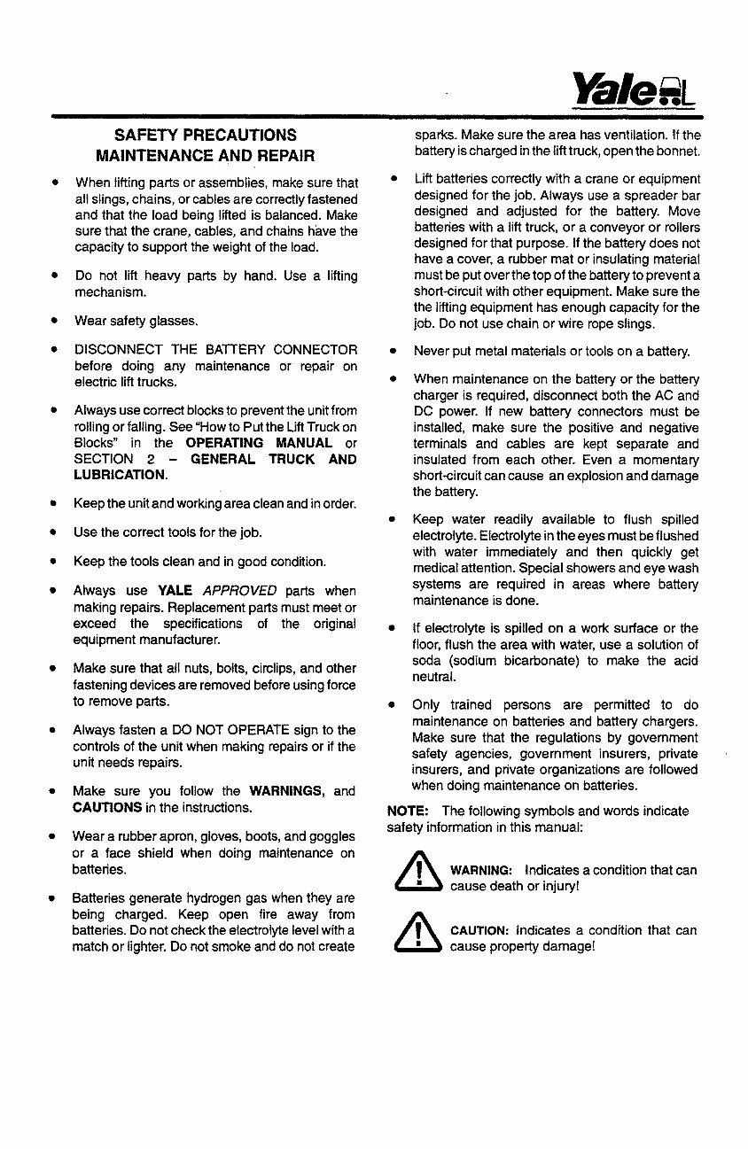 YALE (D807) ERP/C 1.6-1.8-2.0 ATF Lift Truck Service Repair Manual preview img 4