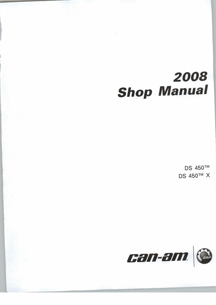 Can-Am DS 450 EFI X 2005-2008 Workshop Manual preview img 3