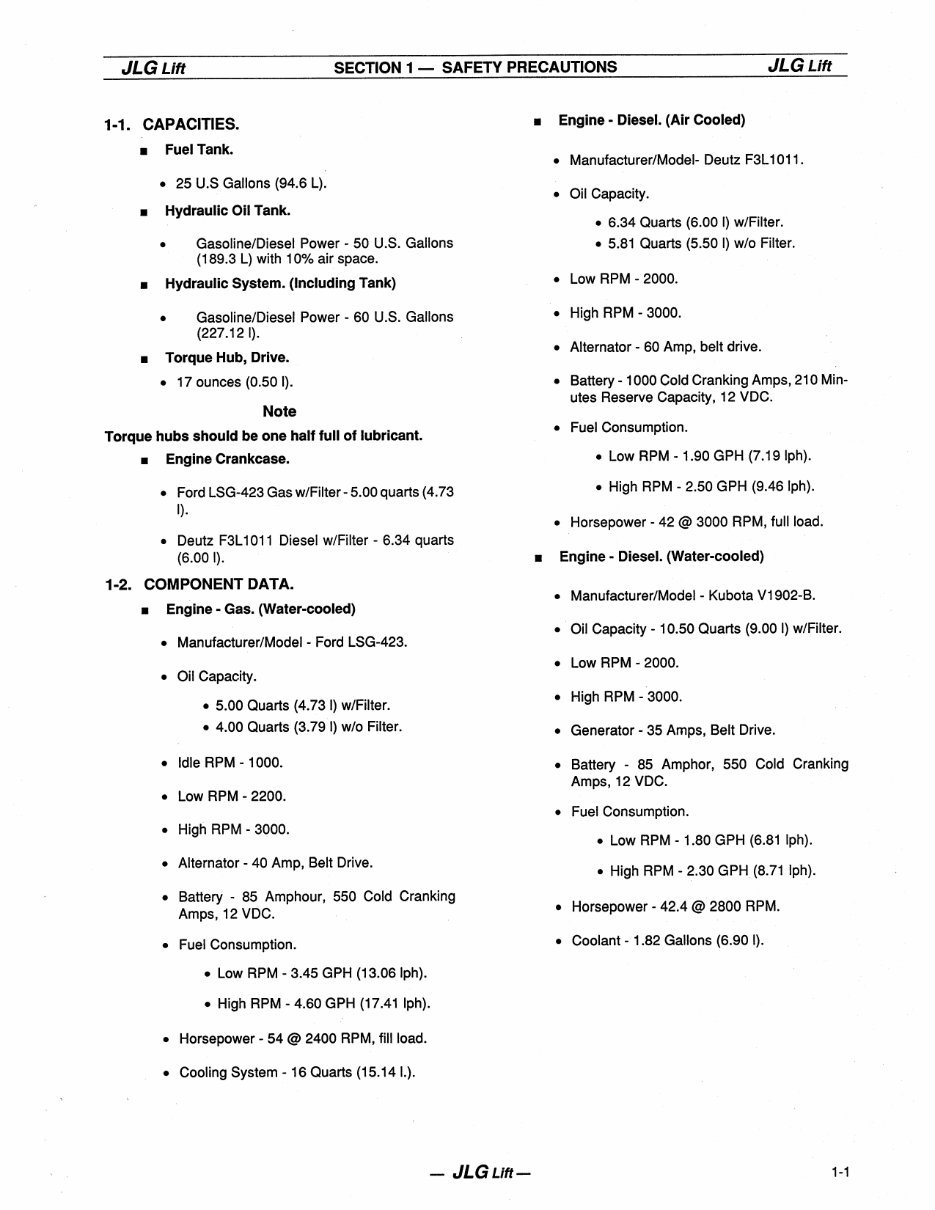 JLG Boom Lifts 60HA Service Repair Workshop Manual (P/N:3120655) preview img 7
