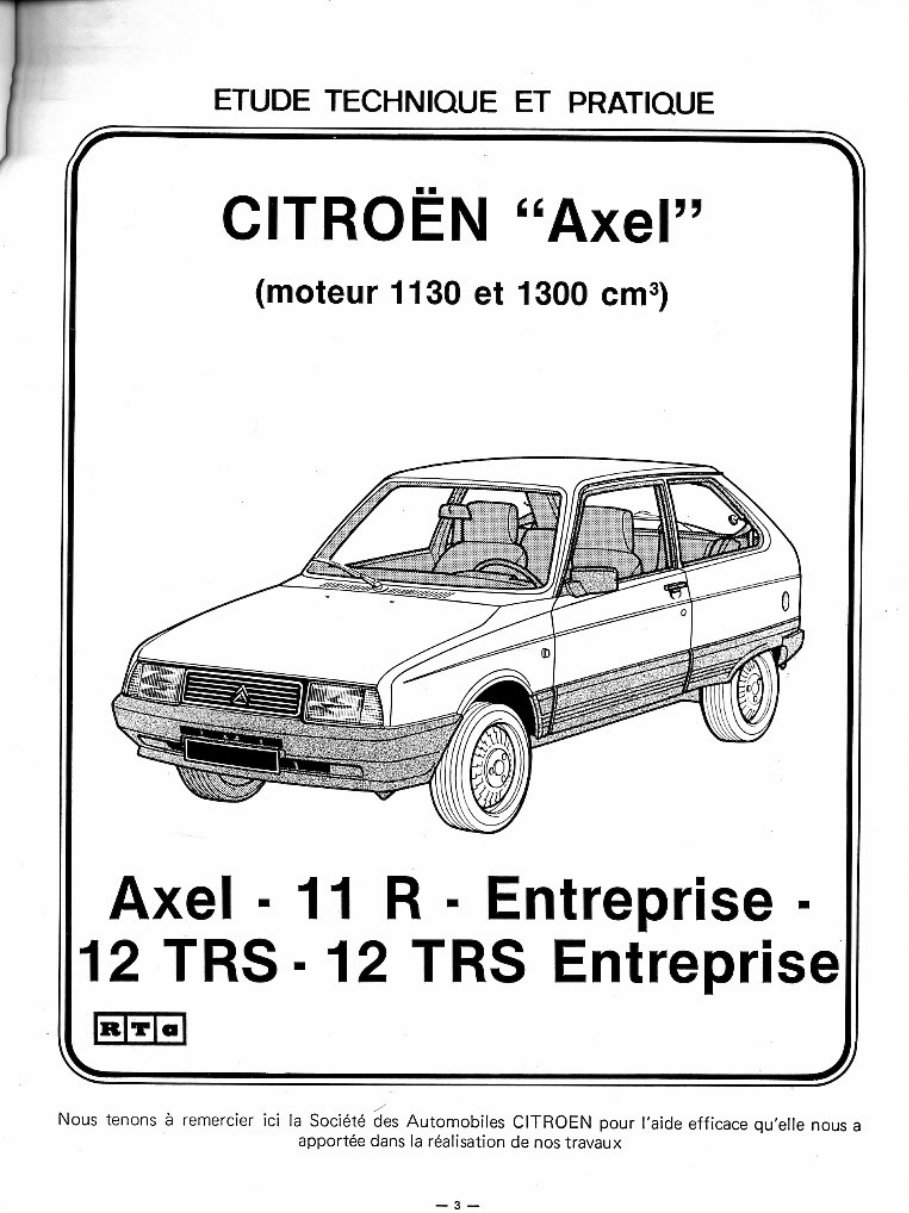 1978-1988 Citroen Axel Service & Repair Manual preview img 3
