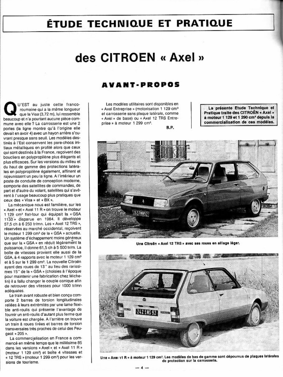 1978-1988 Citroen Axel Service & Repair Manual preview img 4