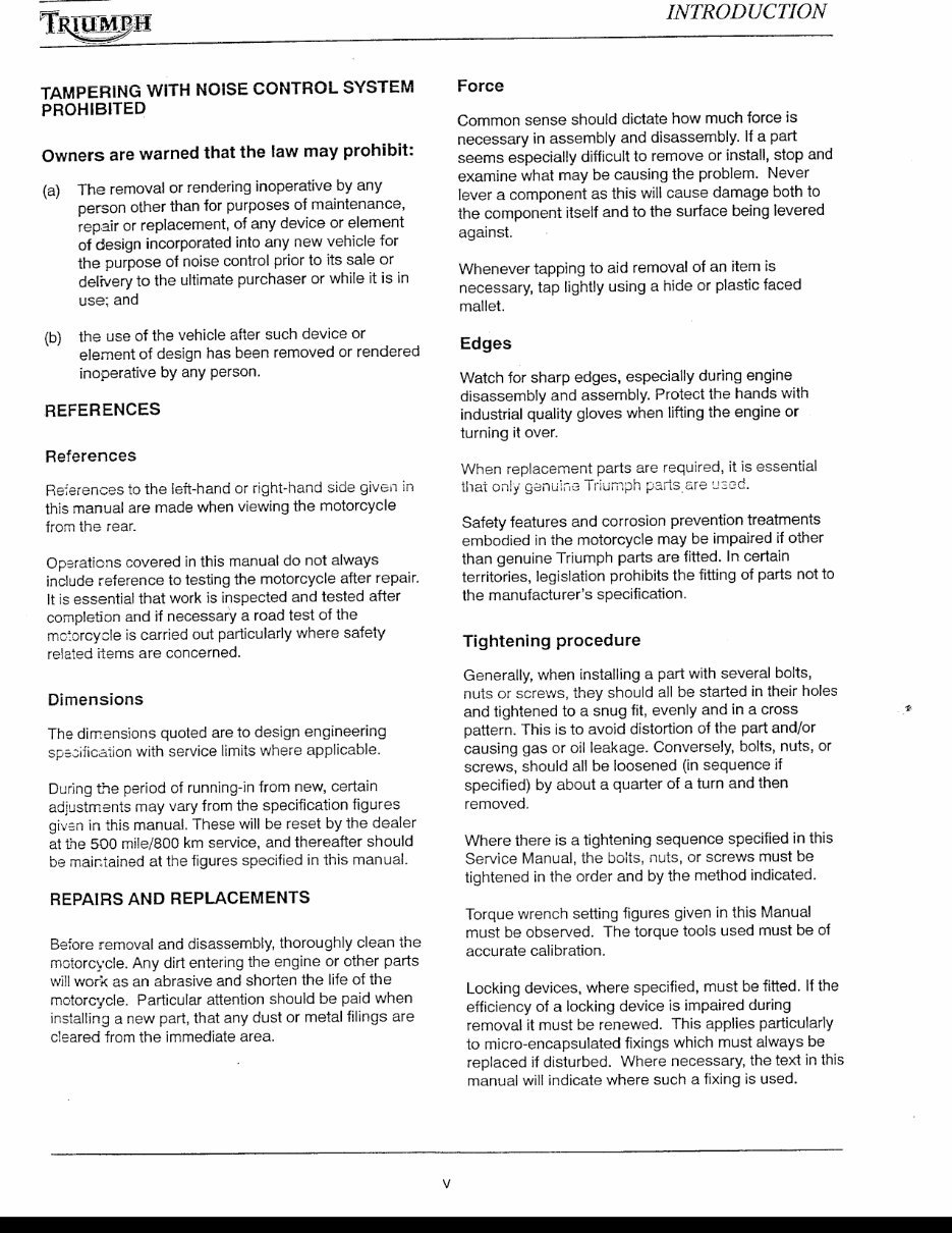2003-2005 Triumph TT600 S4 Speed Four Service & Repair Manual preview img 3