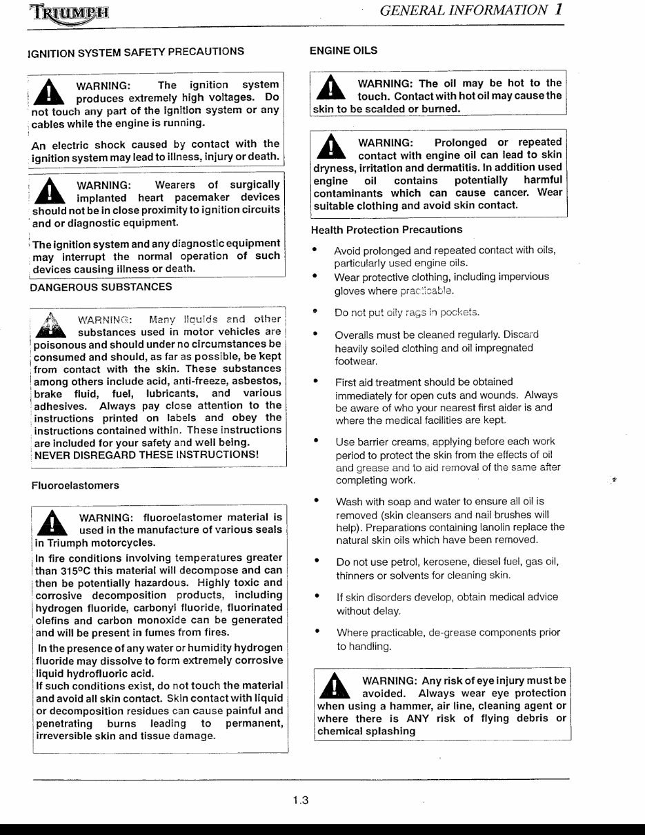 2003-2005 Triumph TT600 S4 Speed Four Service & Repair Manual preview img 6