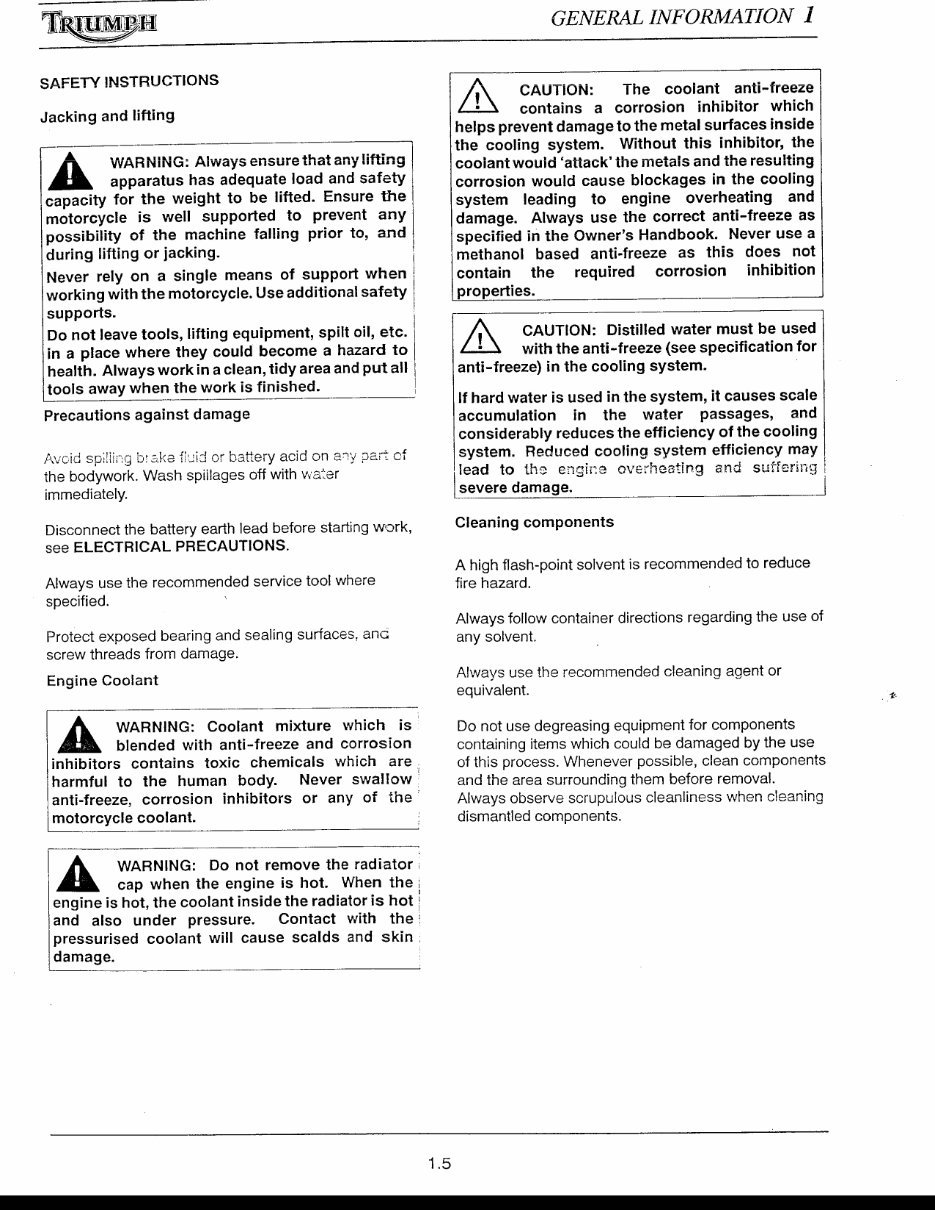 2003-2005 Triumph TT600 S4 Speed Four Service & Repair Manual preview img 8