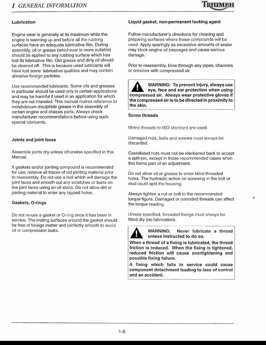 2003-2005 Triumph TT600 S4 Speed Four Service & Repair Manual preview img 9