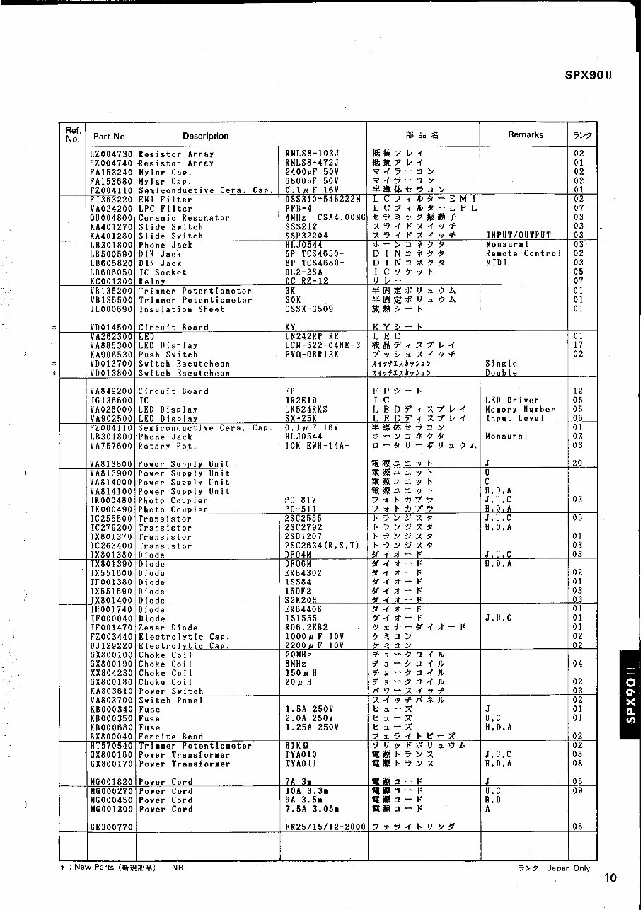 Yamaha spx-90ii spx-90 spx90 spx90ii service manual preview img 9
