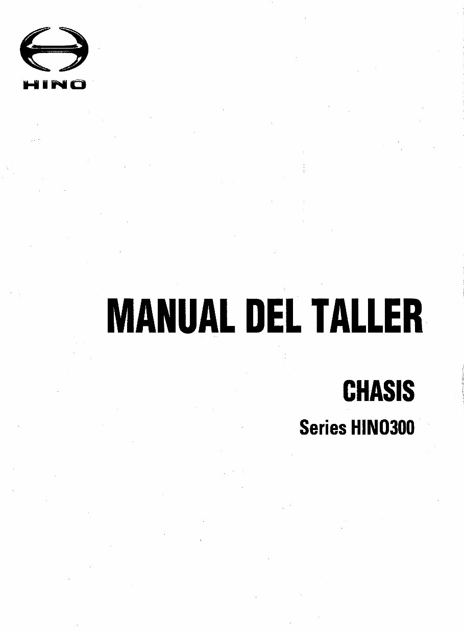 HINO Truck 300 Series Service & Repair Manual (Spanish Language) preview img 1