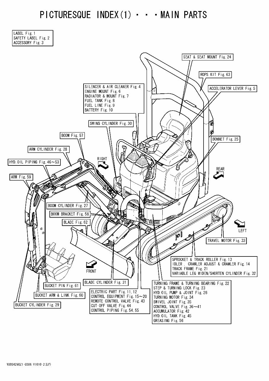 Yanmar Vio10-2 Crawler back-hoe Parts Catalogue preview img 4