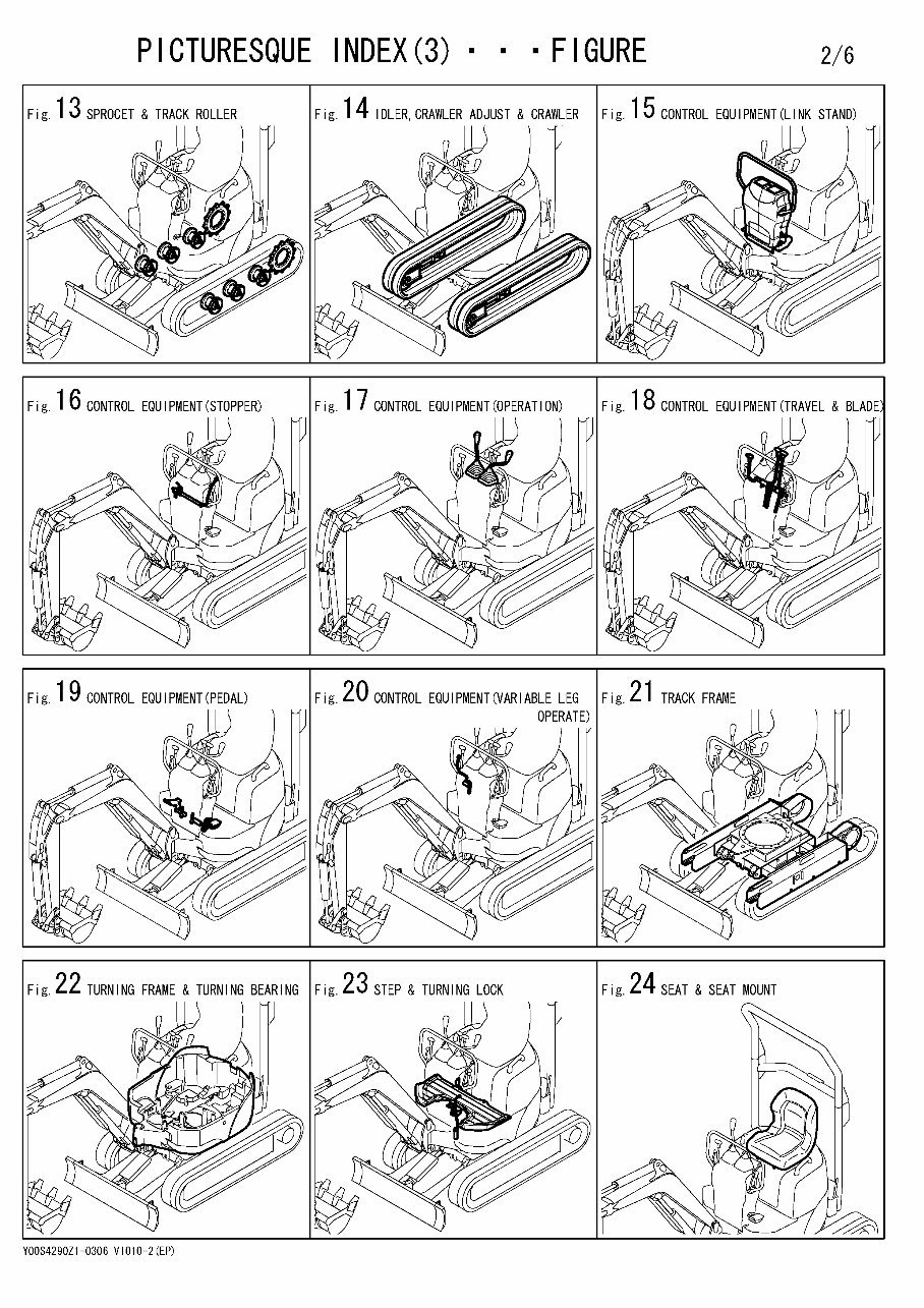Yanmar Vio10-2 Crawler back-hoe Parts Catalogue preview img 7