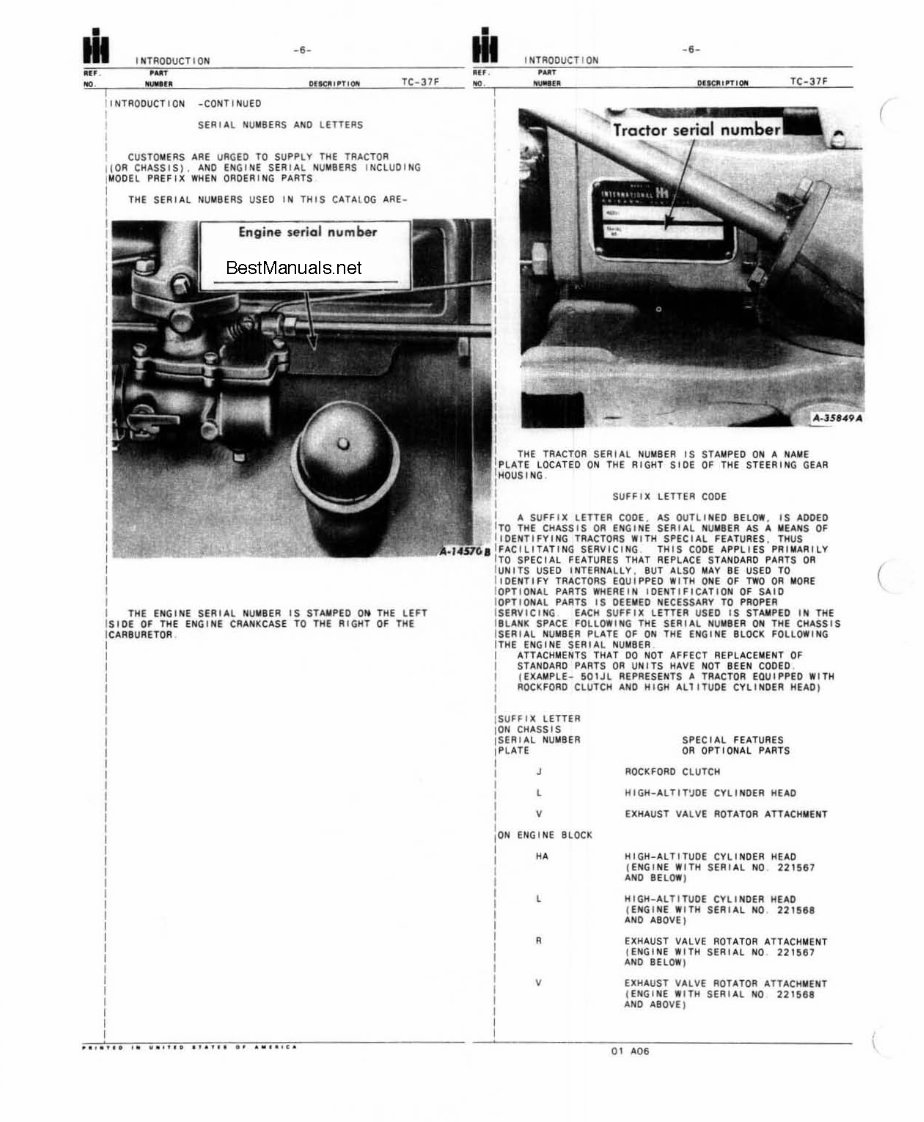 International Farmall Cub & Cub Lo-Boy Tractor Illustrated Parts Catalog TC37F - IMPROVED - preview img 8
