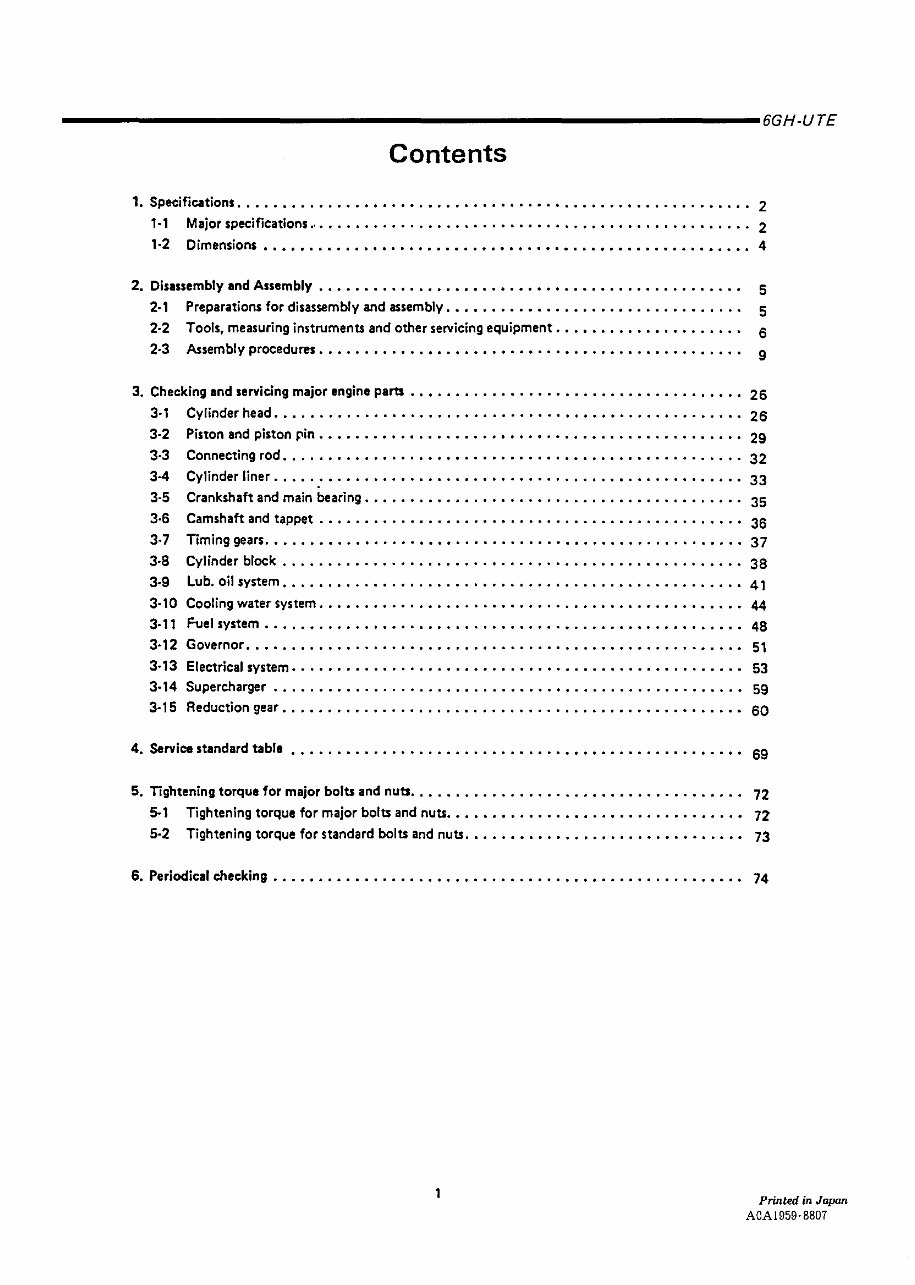 Yanmar Marine Diesel Engine 6GH-UTE Service Repair Manual preview img 3