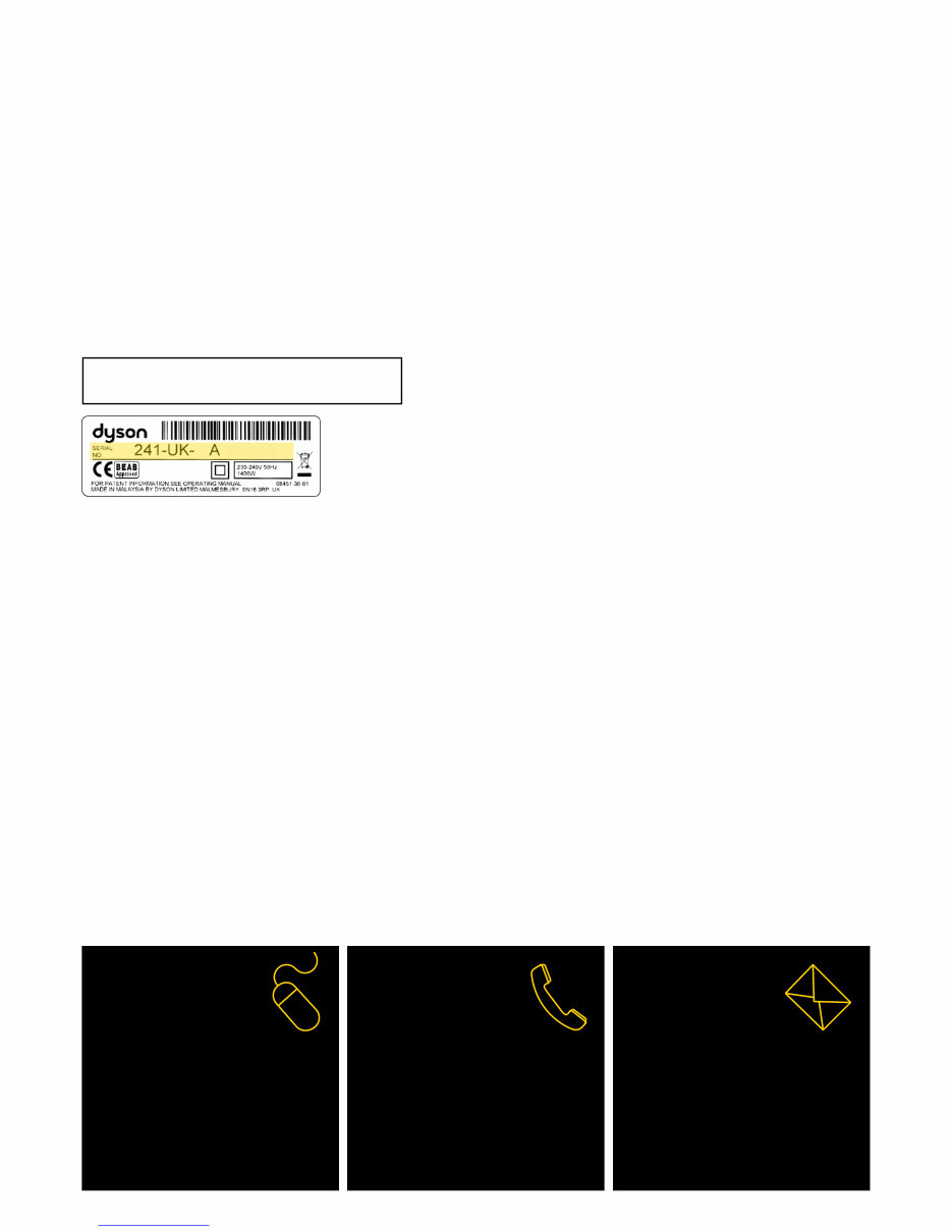 DYSON DC19 VACUUM OPERATOR USER OWNER Manual preview img 2