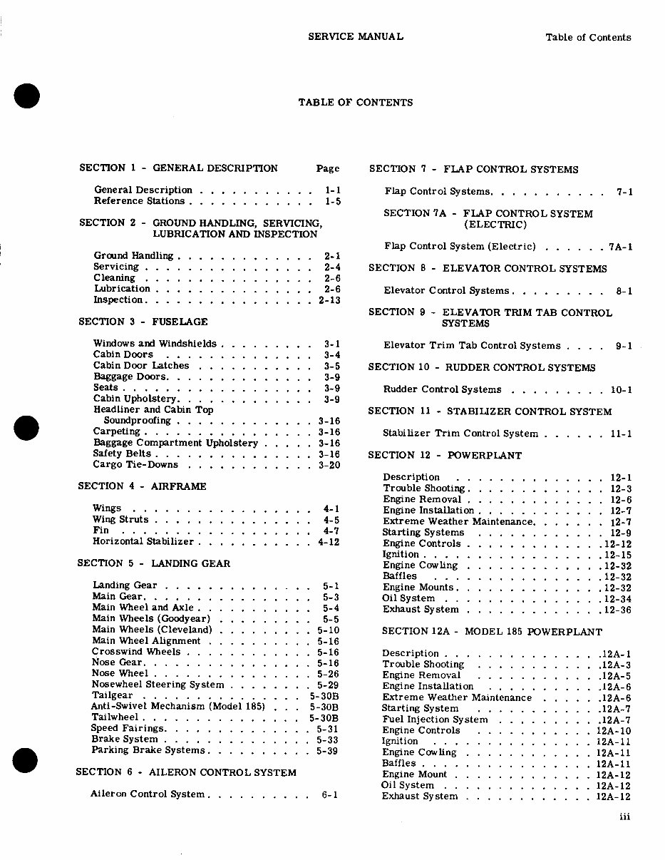 1956-1962 Cessna 100 Series (150/172/177/180/182/185) OEM Service & Repair Manual preview img 8