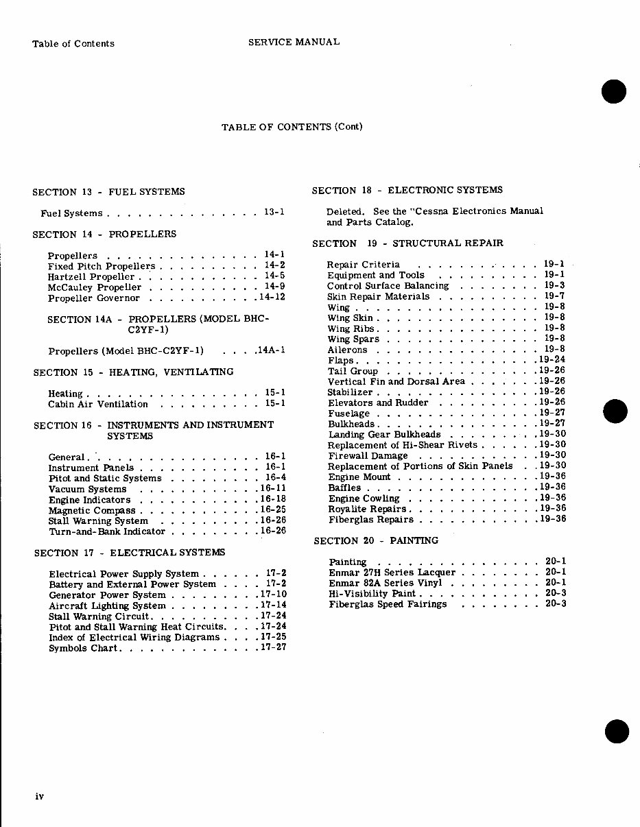 1956-1962 Cessna 100 Series (150/172/177/180/182/185) OEM Service & Repair Manual preview img 9