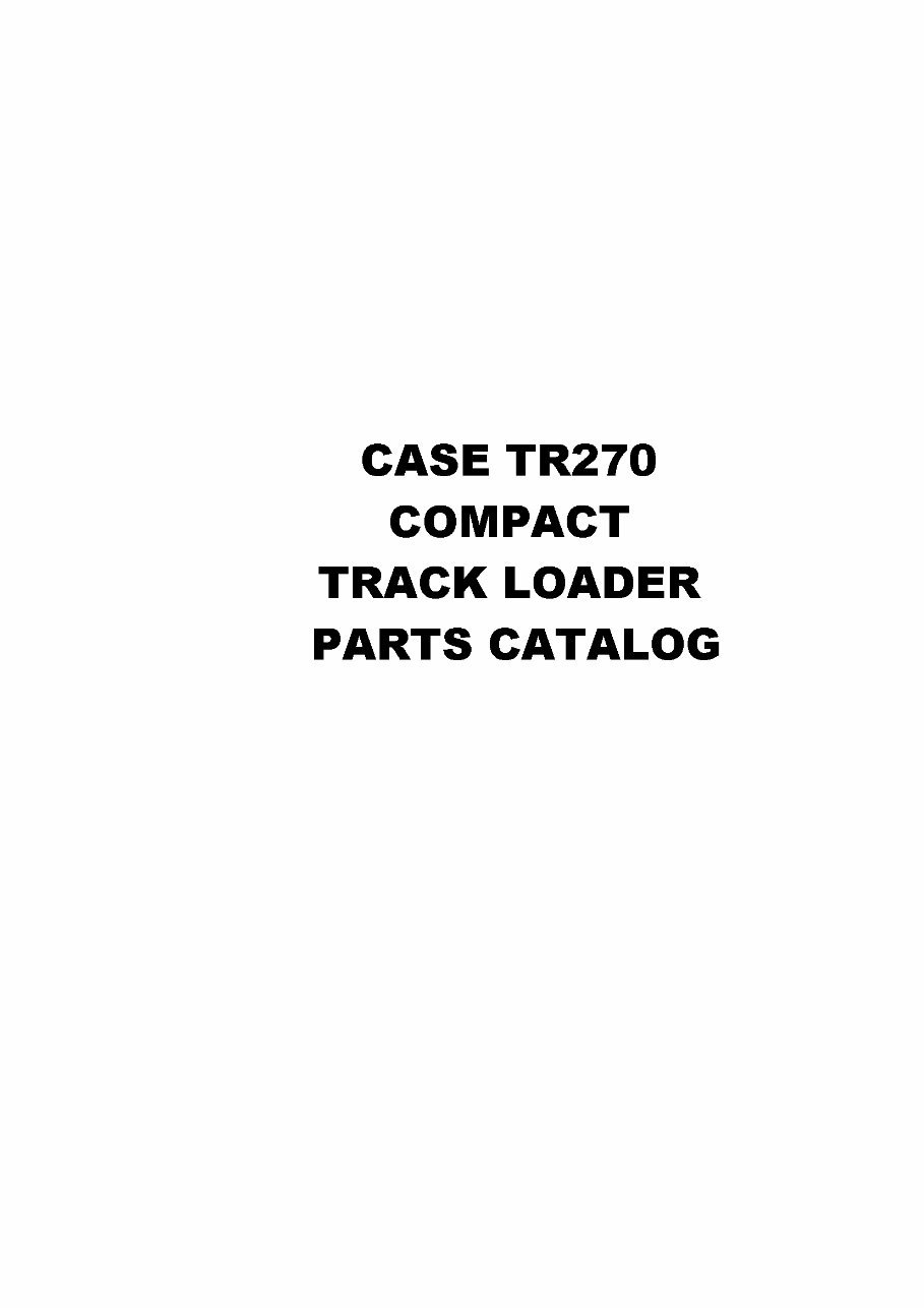 Case TR270 Parts Catalog preview img 1