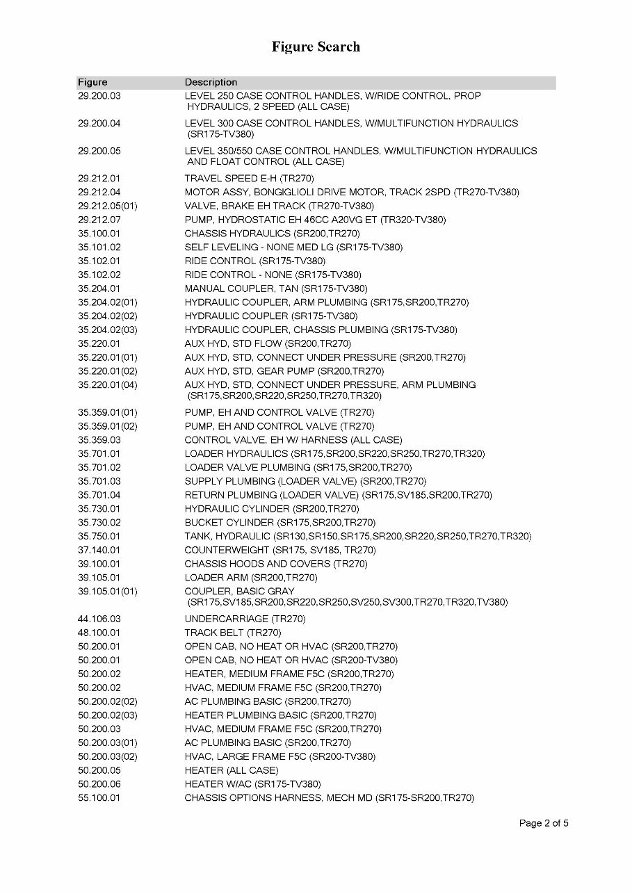 Case TR270 Parts Catalog preview img 3