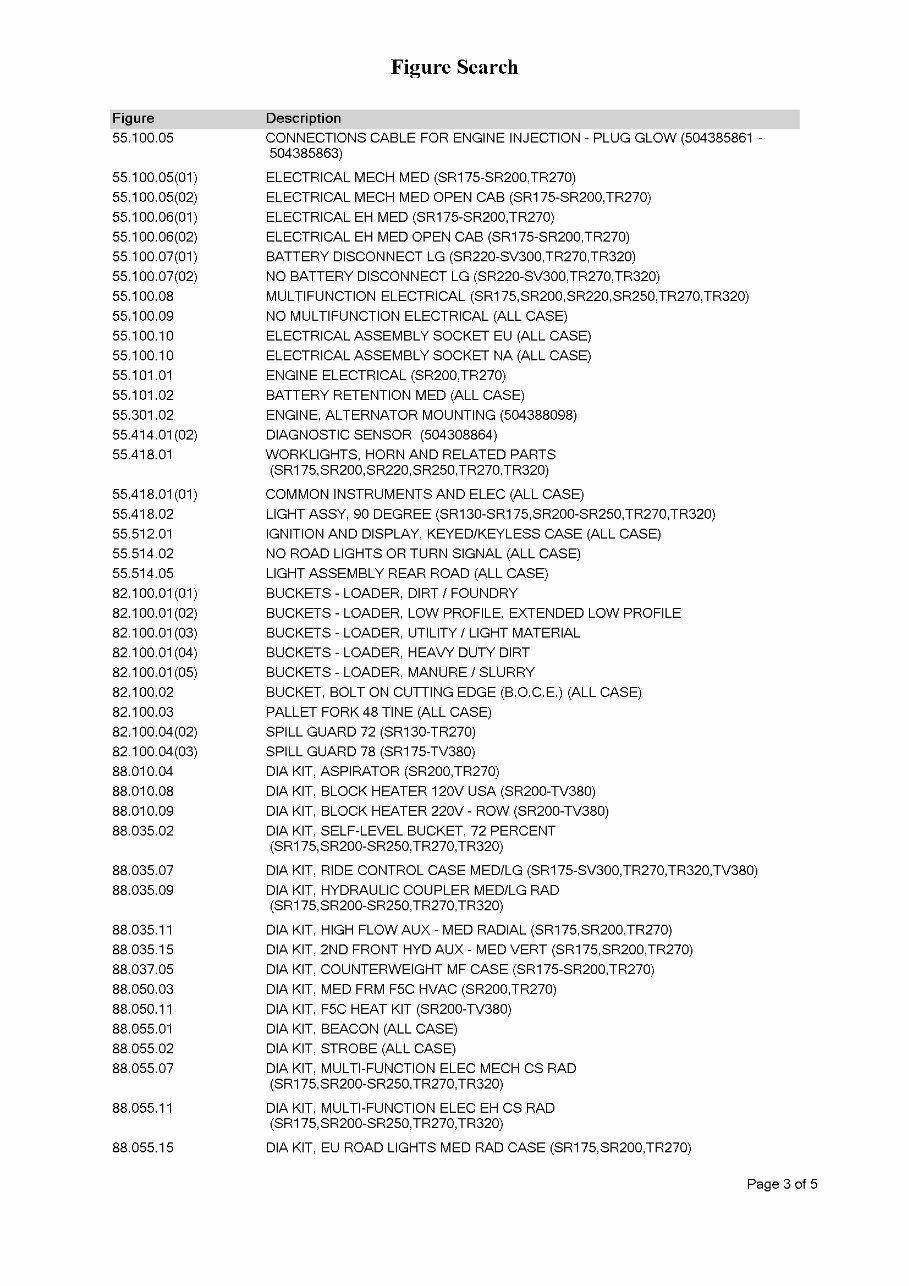 Case TR270 Parts Catalog preview img 4