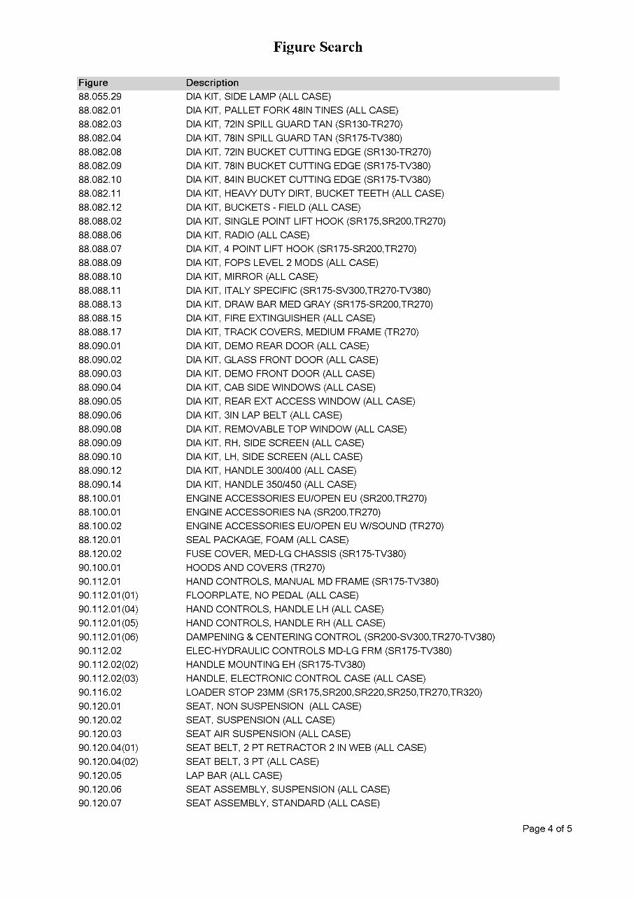 Case TR270 Parts Catalog preview img 5