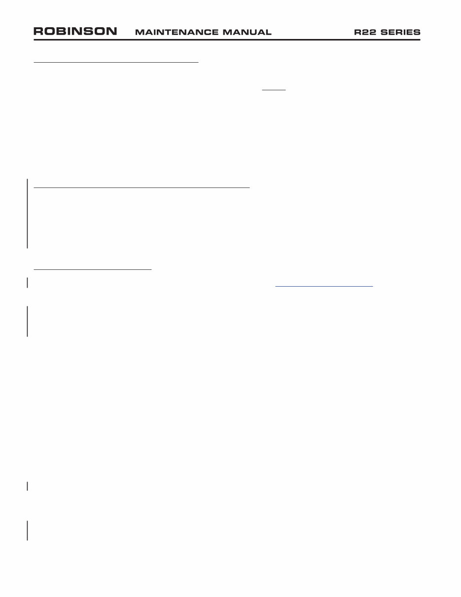 TRUE ROBINSON HELICOPTER R22 Maintenance Manual preview img 10