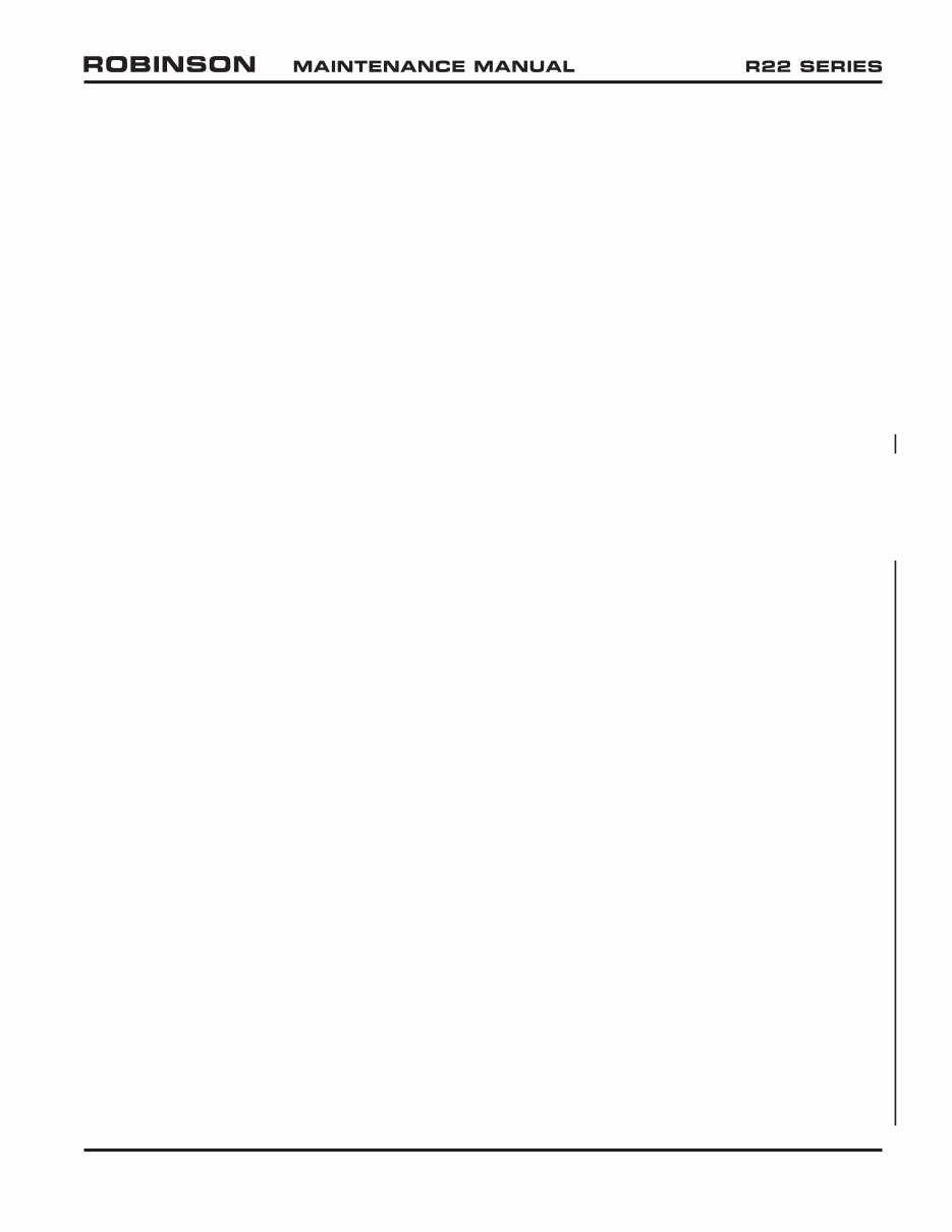 TRUE ROBINSON HELICOPTER R22 Maintenance Manual preview img 3