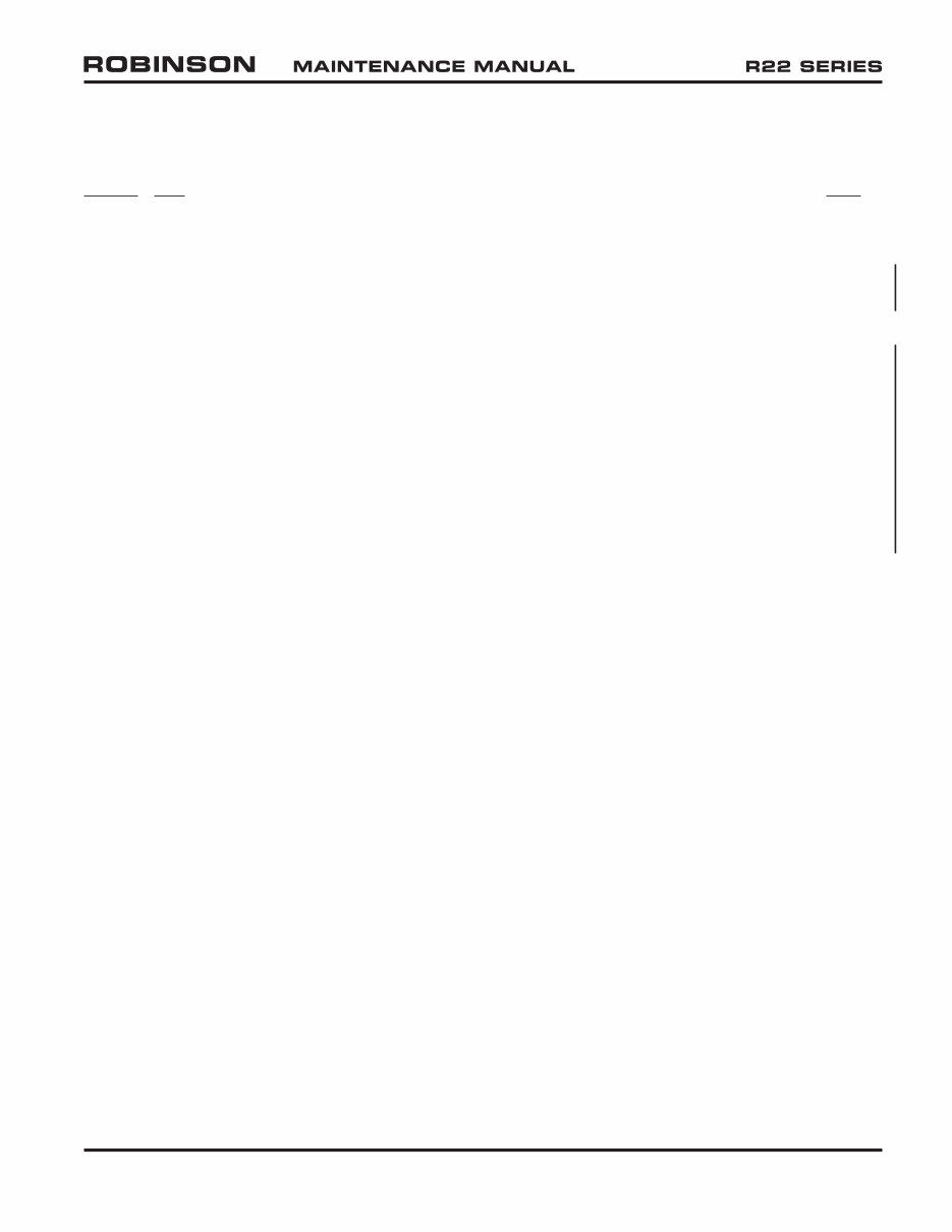 TRUE ROBINSON HELICOPTER R22 Maintenance Manual preview img 7
