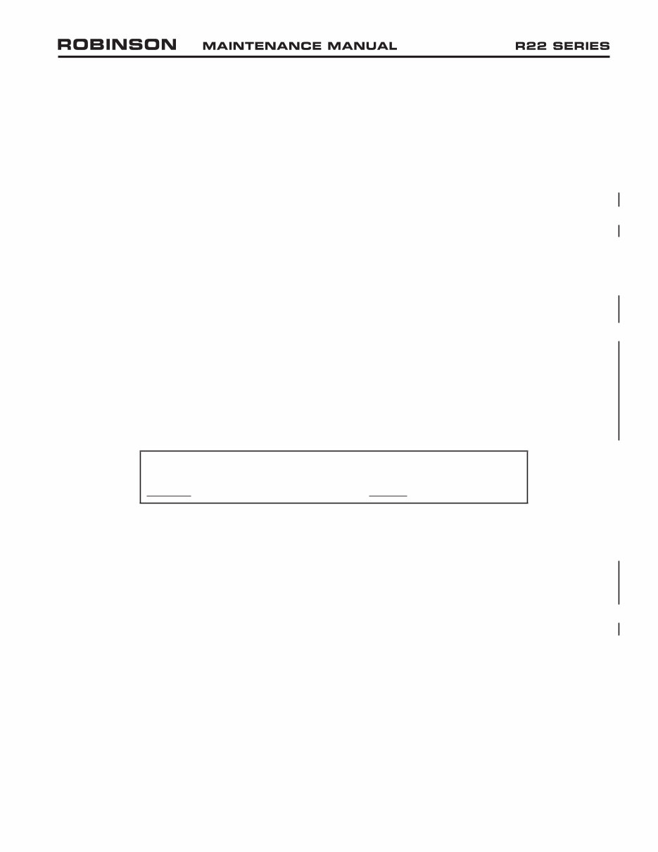 TRUE ROBINSON HELICOPTER R22 Maintenance Manual preview img 9