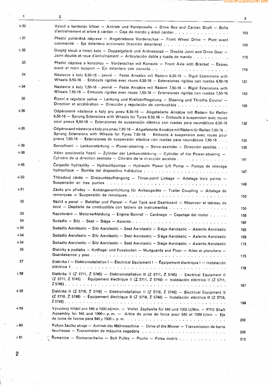 ZETOR tractor 5711/5718/5745/5748 -Parts CATALOG preview img 3