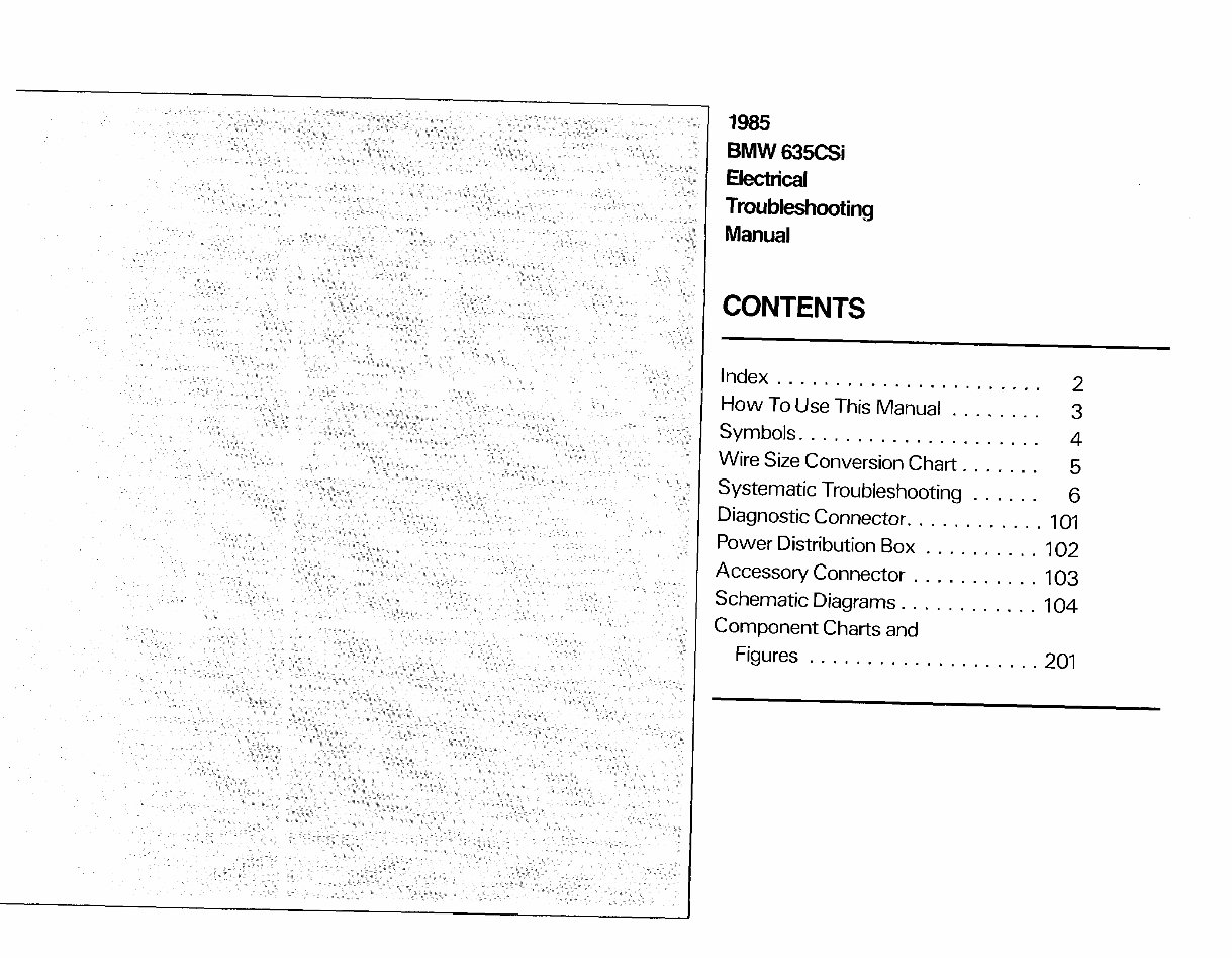 1985 BMW 635csi Electrical Troubleshooting Manual preview img 3