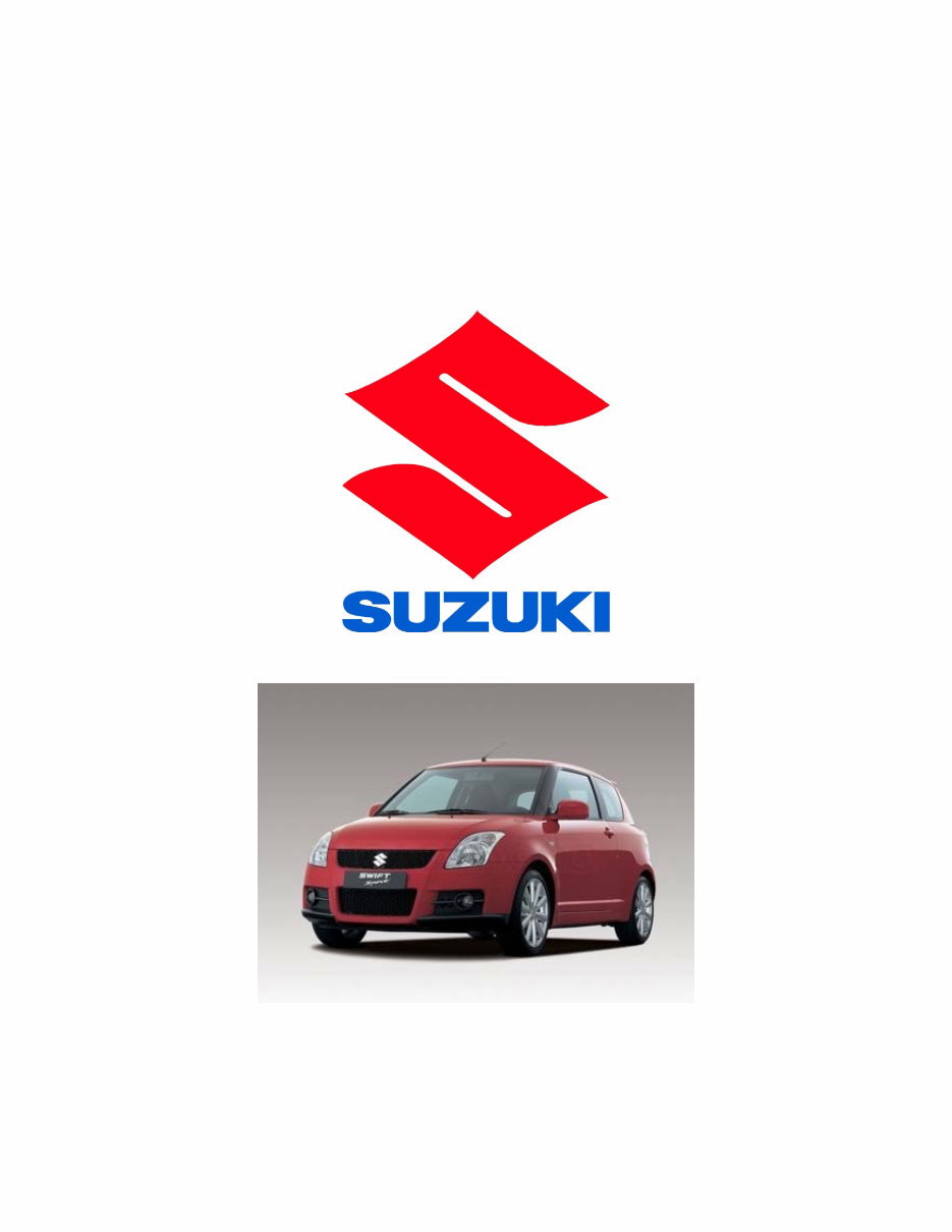 2004-2008 Suzuki Swift Sport (RS416) OEM Service & Repair Manual preview img 1