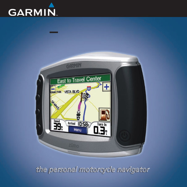GARMIN ZUMO 500 550 OWNER USER OPERATOR Manual preview img 1