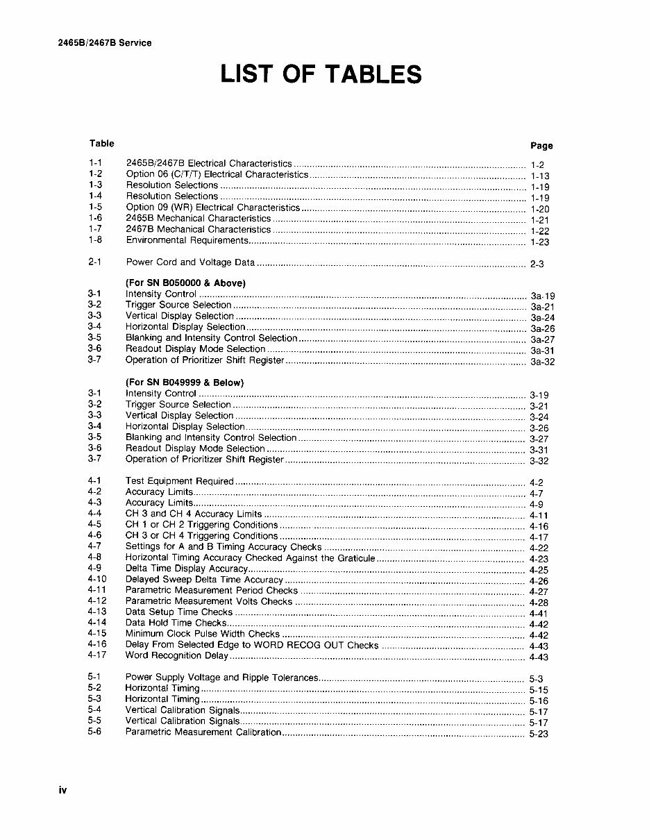 Tektronix 2465B 2467B Service Manual preview img 8